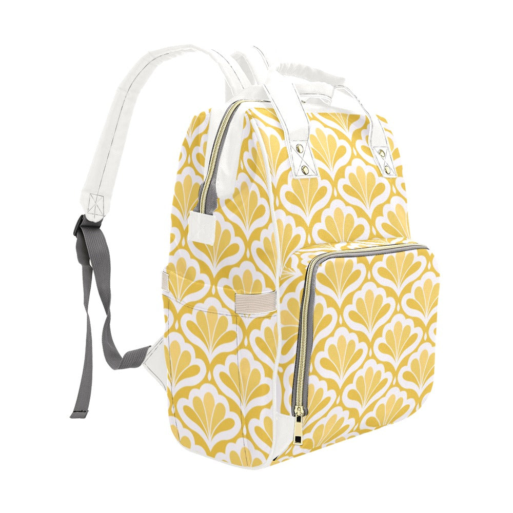 Yellow Pattern - Multifunction Backpack Multifunction Backpack Printed Offshore