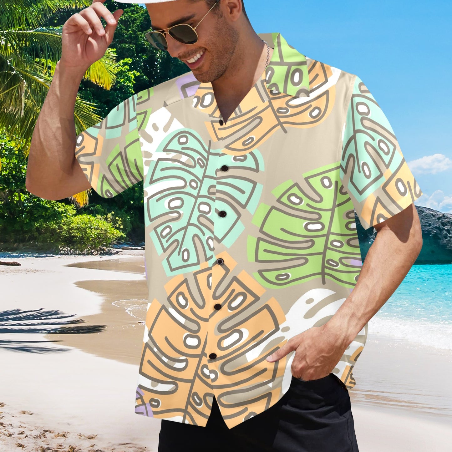 Colour Leaves - Mens Hawaiian Shirt Mens Hawaiian Shirt