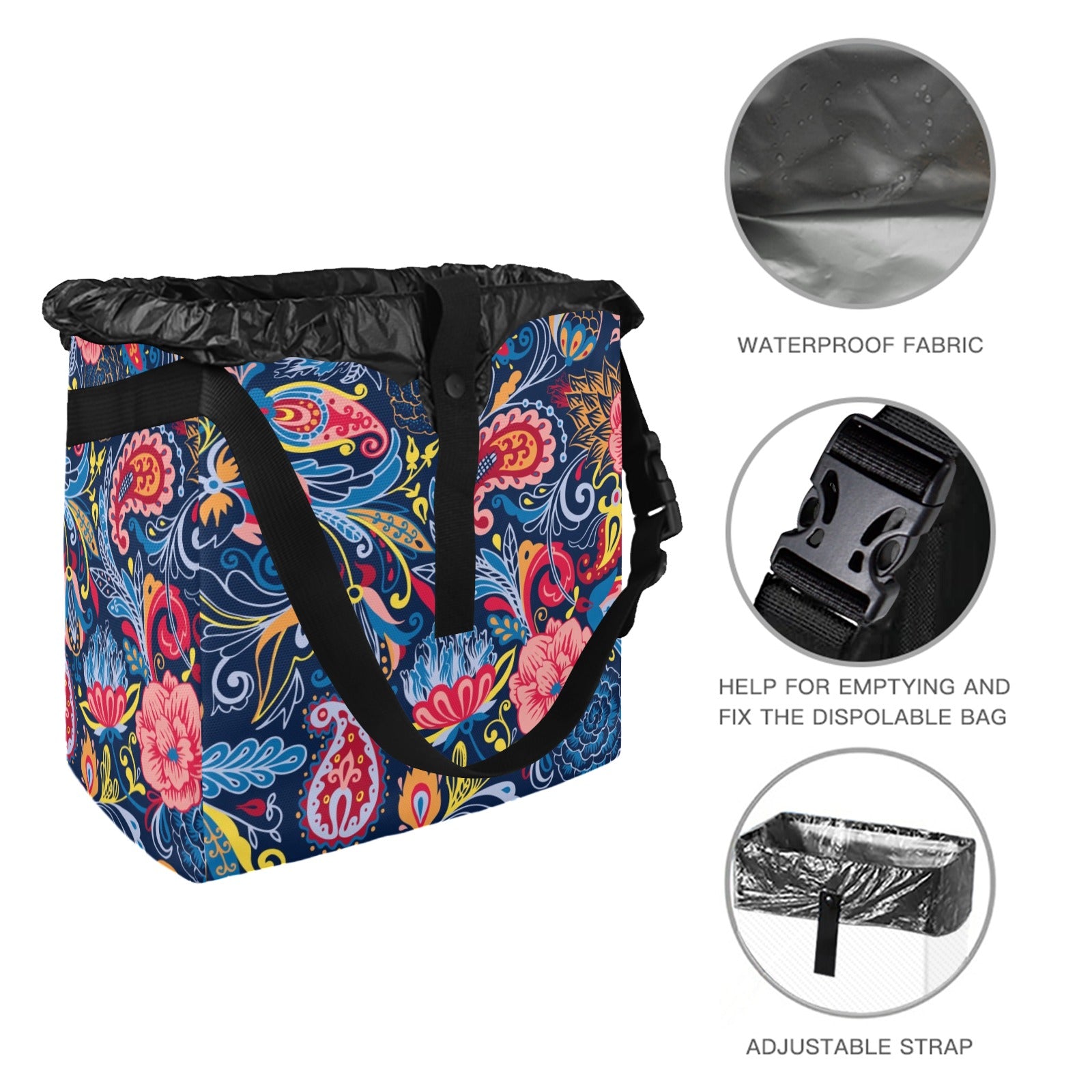 Paisley - Car Trash Bag Car Trash Bag Printed Offshore