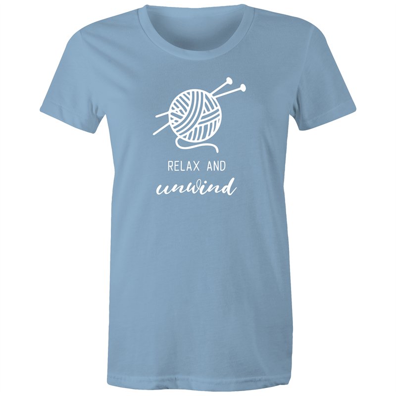 Relax and Unwind - Women's T-shirt Carolina Blue Womens T-shirt Womens