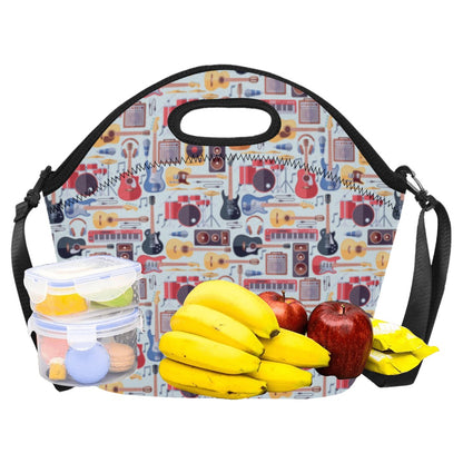 Music Instruments - Neoprene Lunch Bag/Large Neoprene Lunch Bag/Large Music Printed Offshore