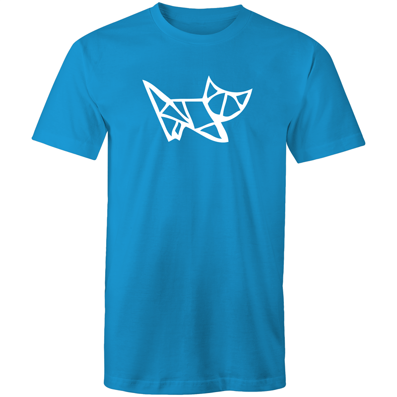 Origami Kitten - Mens T-Shirt Arctic Blue Mens T-shirt animal Mens