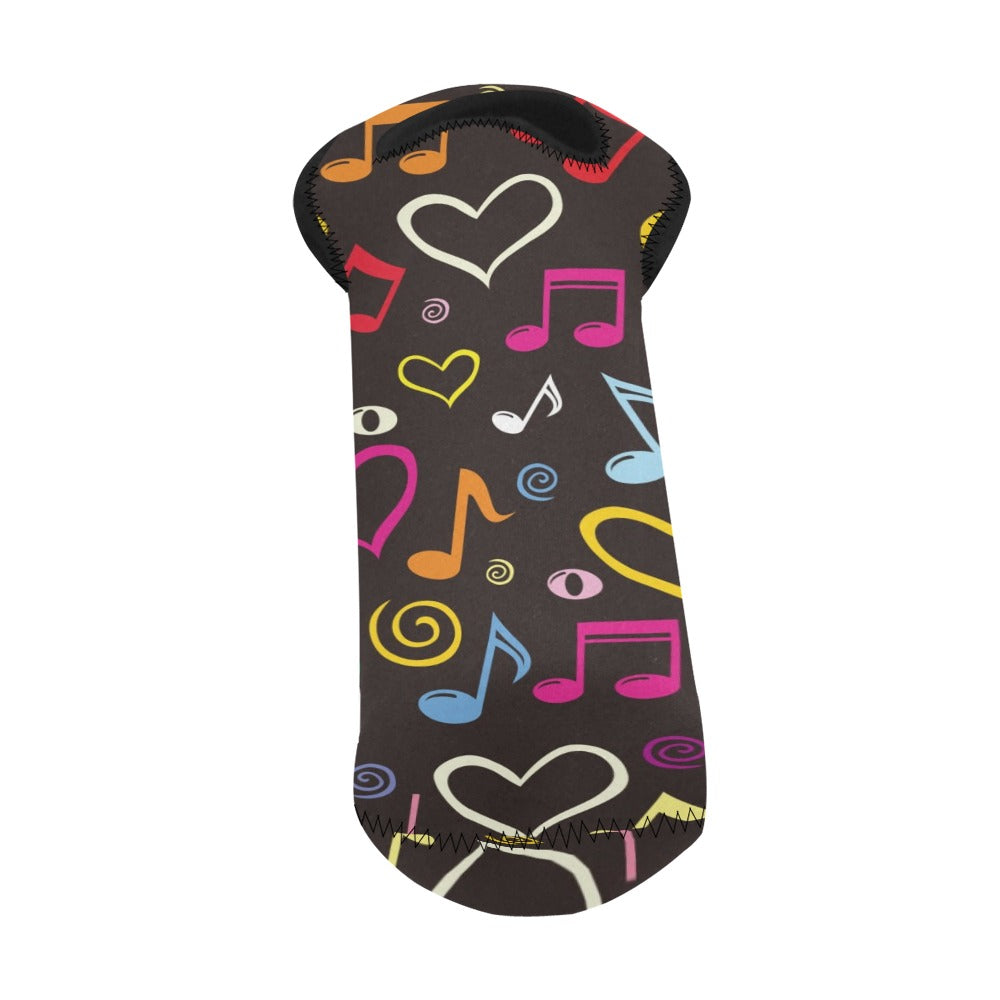 Music Notes - Neoprene Wine Bag Wine Bag