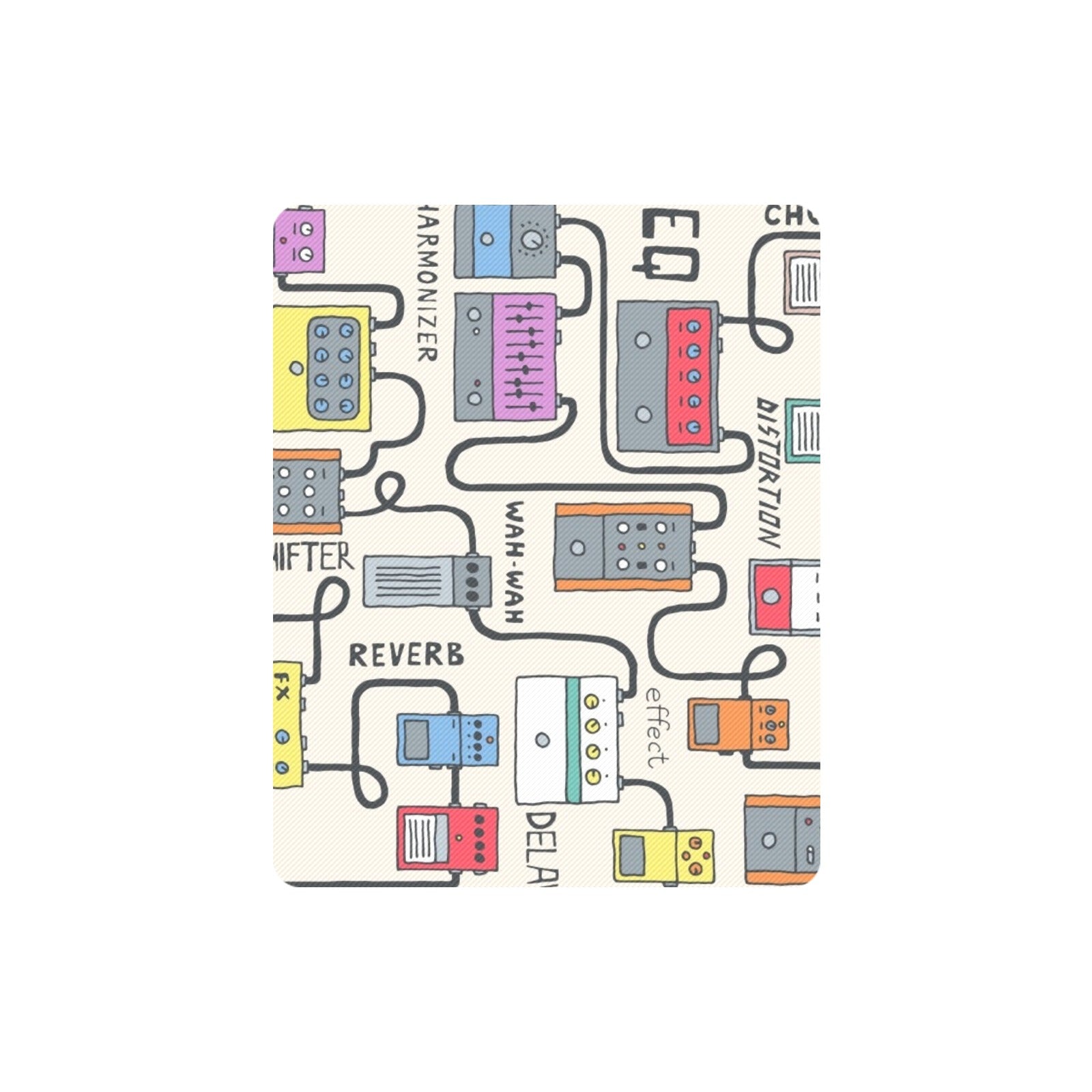 Guitar Pedals - Mousepad Mousepad