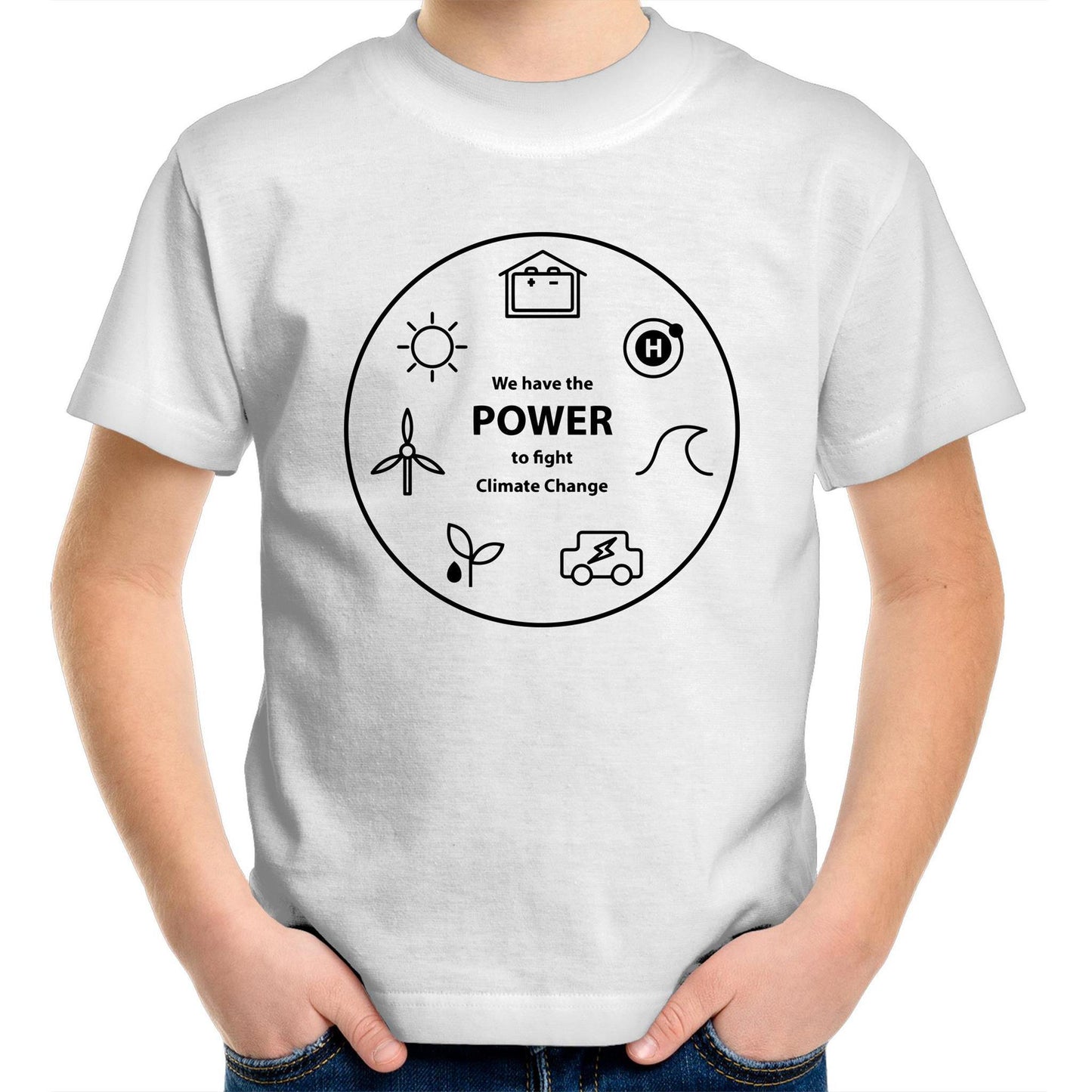 We Have The Power - Kids Youth Crew T-Shirt White Kids Youth T-shirt Environment