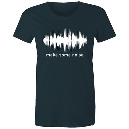 Make Some Noise - Women's T-shirt Indigo Womens T-shirt Music Womens