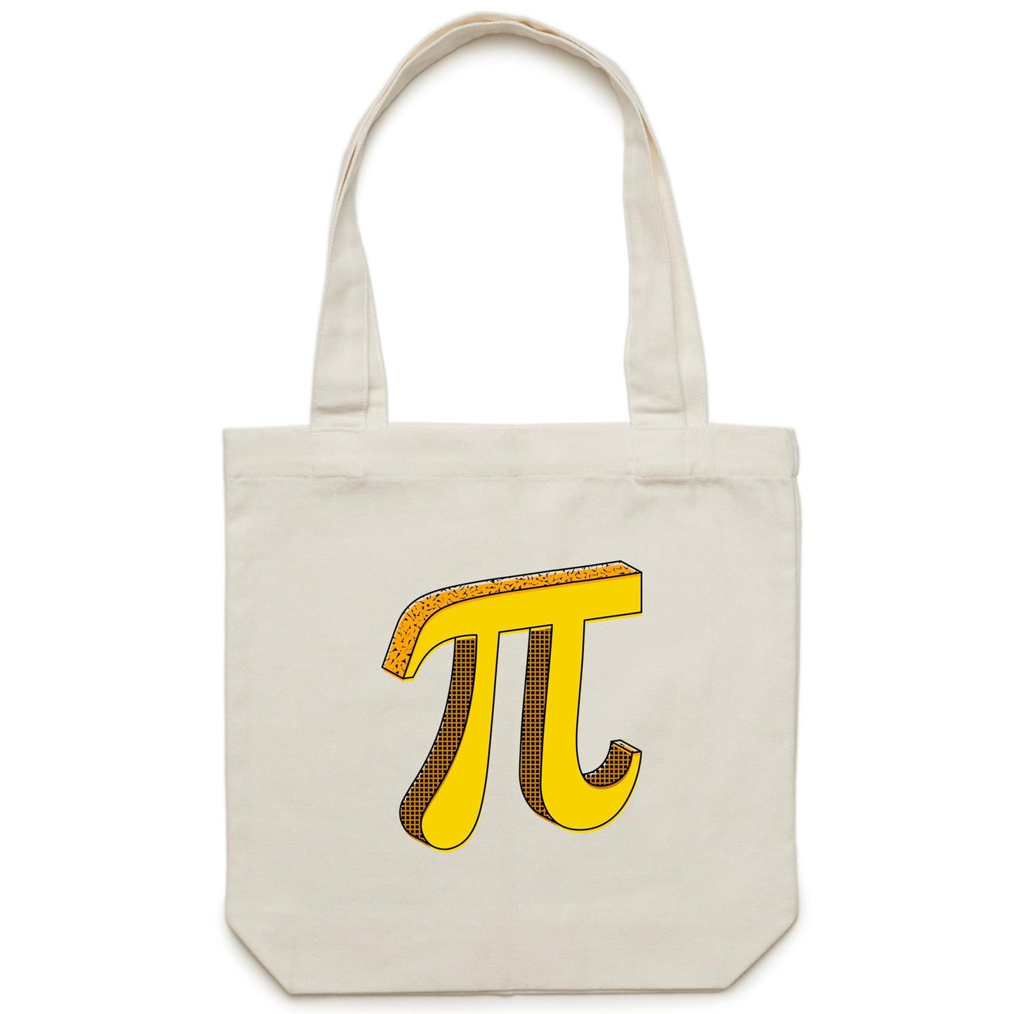 Pi - Canvas Tote Bag Cream One Size Tote Bag Maths Science
