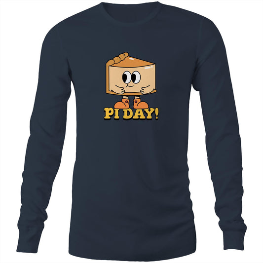 Pi Day - Long Sleeve T-Shirt Navy Unisex Long Sleeve T-shirt Maths Science
