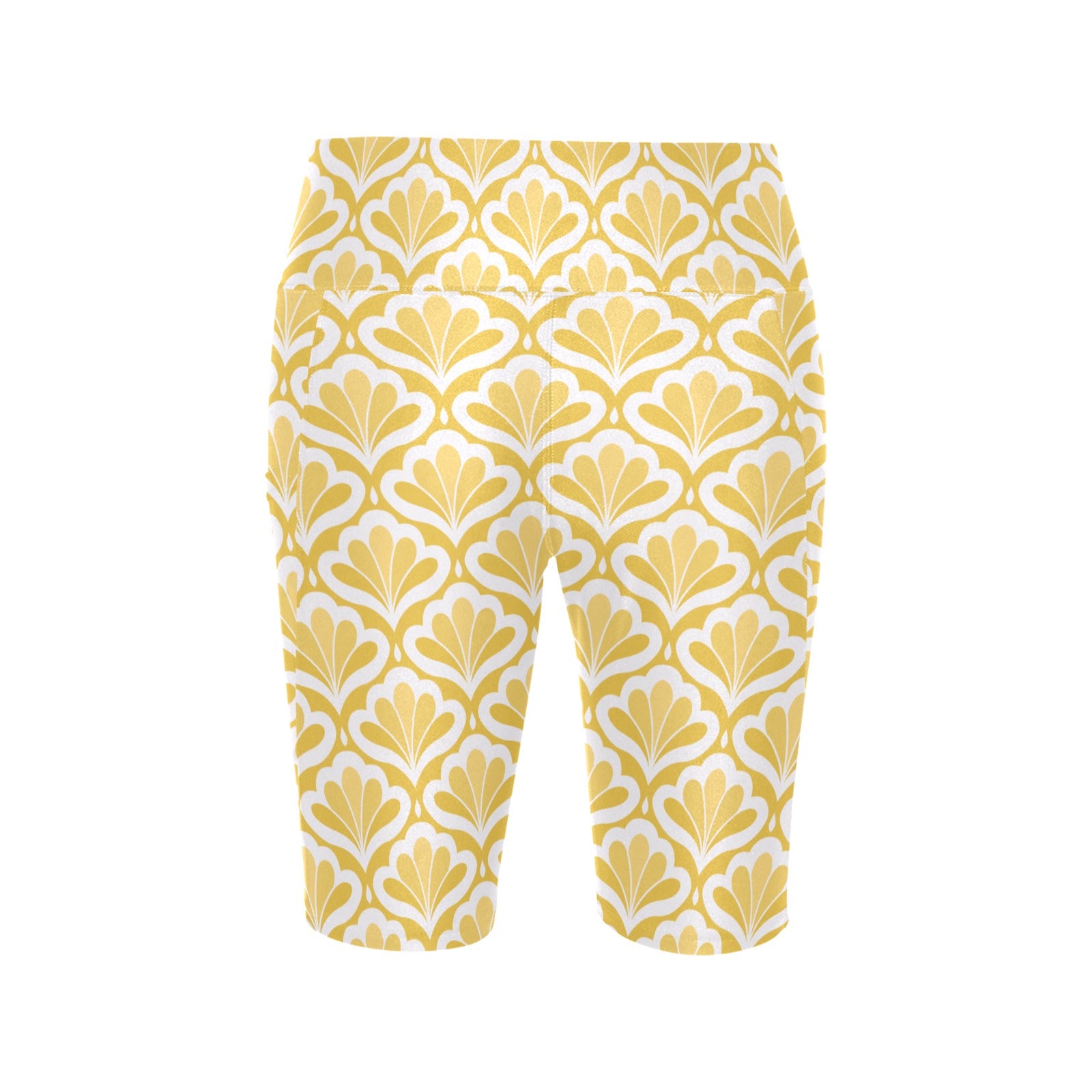 Yellow Pattern - Women's Bike Shorts Womens Bike Shorts