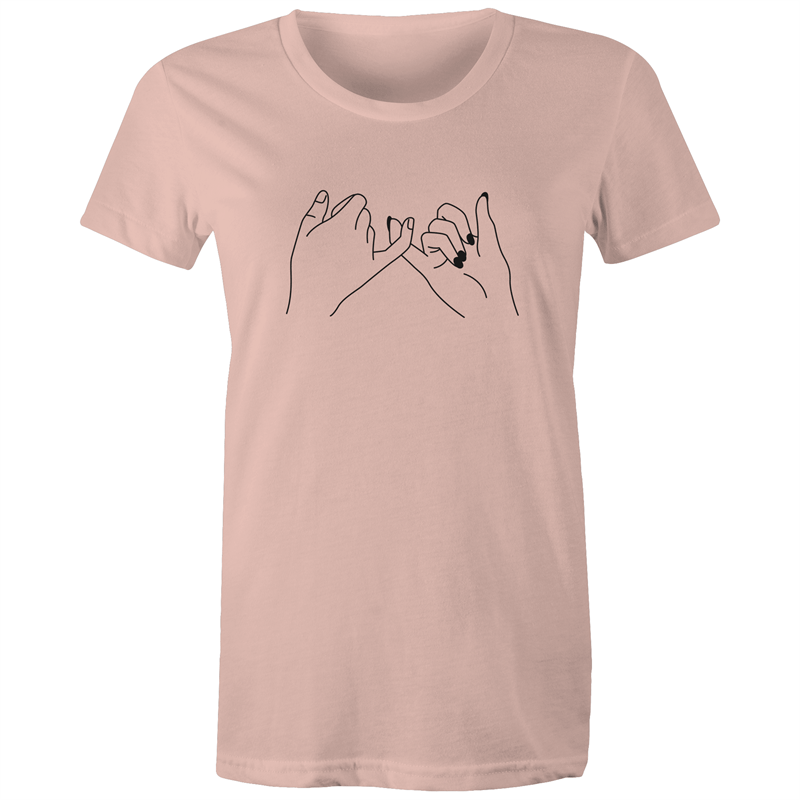 I Promise - Women's T-shirt Pale Pink Womens T-shirt Womens