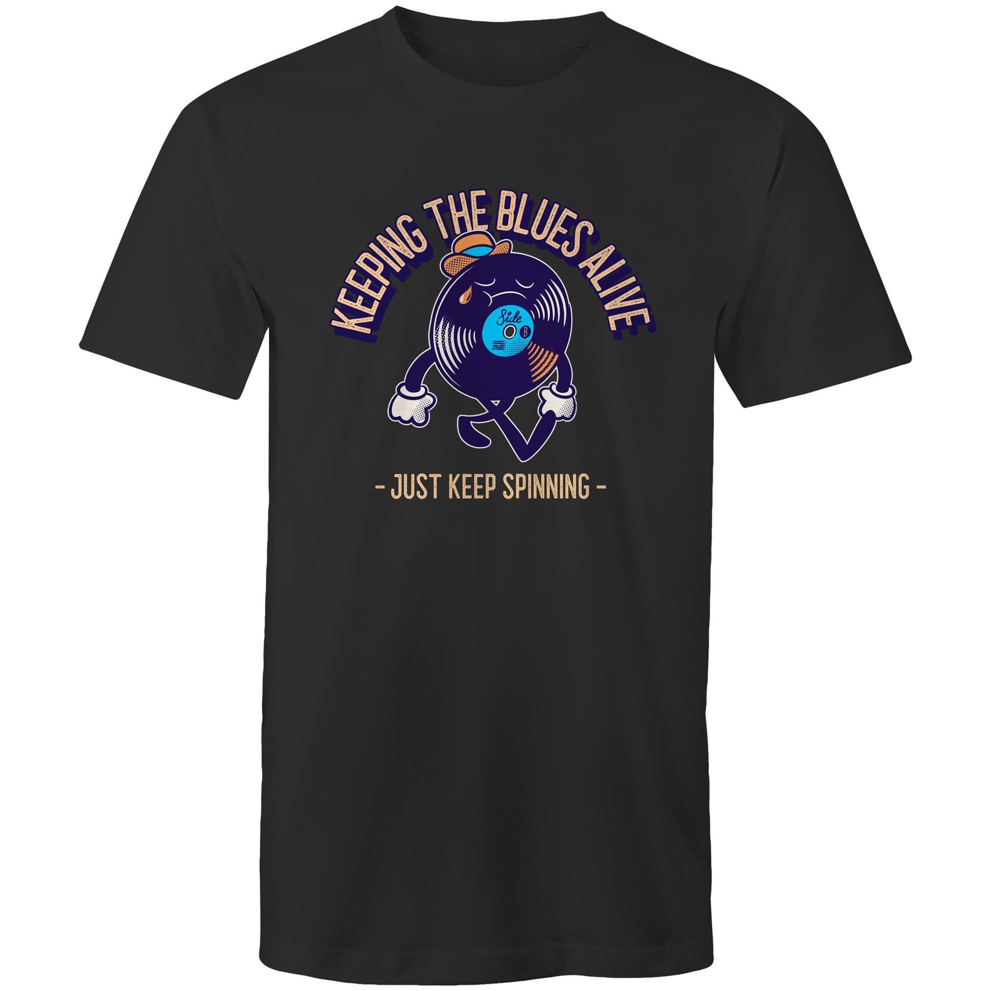 Keeping The Blues Alive - Mens T-Shirt Black Mens T-shirt Music