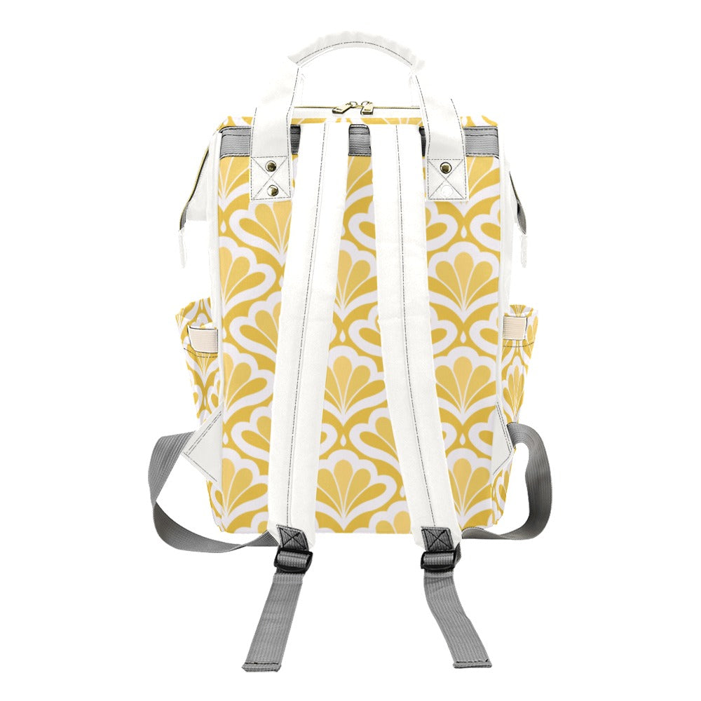 Yellow Pattern - Multifunction Backpack Multifunction Backpack Printed Offshore