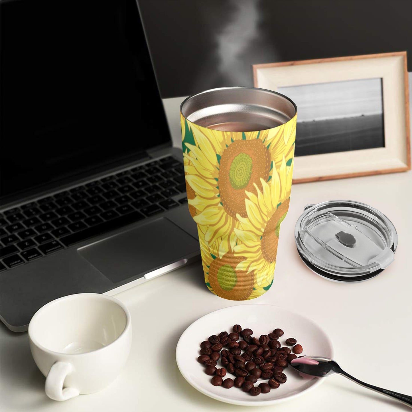 Sunflowers - 30oz Insulated Stainless Steel Mobile Tumbler 30oz Insulated Stainless Steel Mobile Tumbler Plants