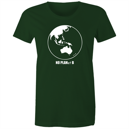 No Planet B - Women's T-shirt Forest Green Womens T-shirt Environment Womens