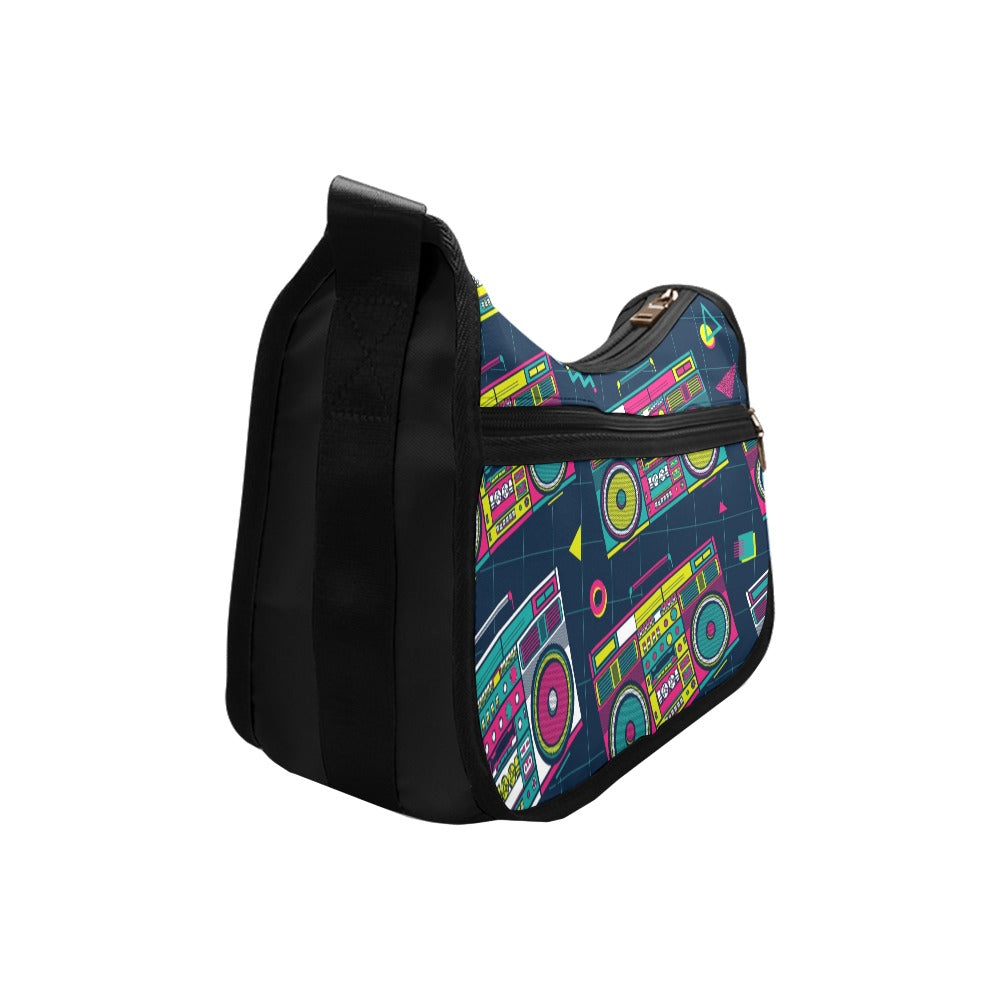 Boombox - Crossbody Fabric Handbag Crossbody Handbag