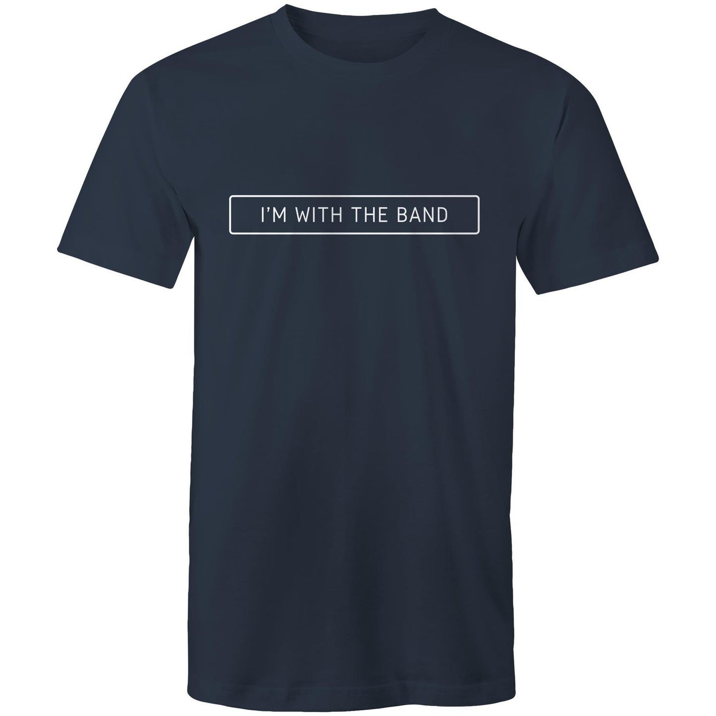 I'm With The Band - Mens T-Shirt Navy Mens T-shirt Music