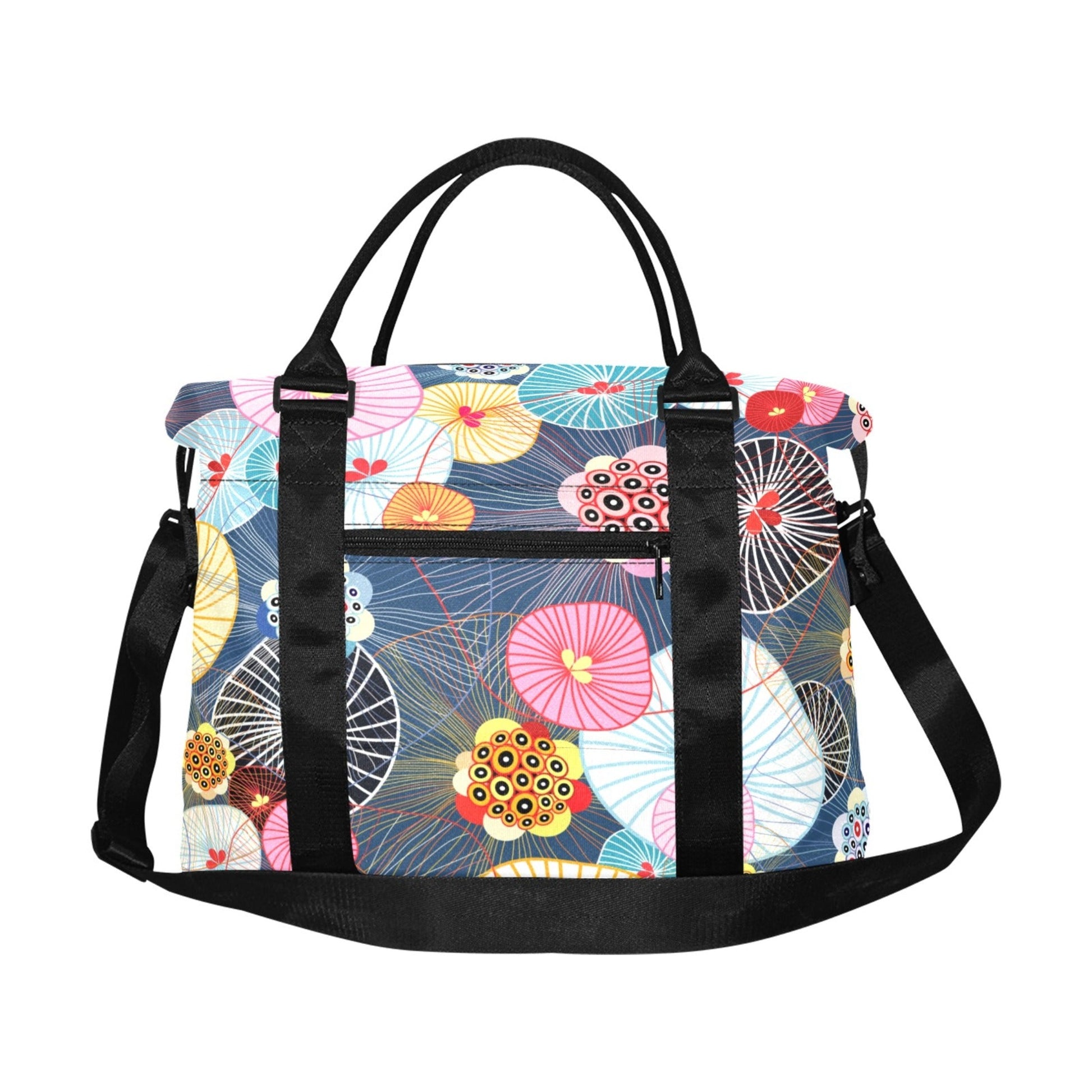 Abstract Floral - Square Duffle Bag Square Duffle Bag