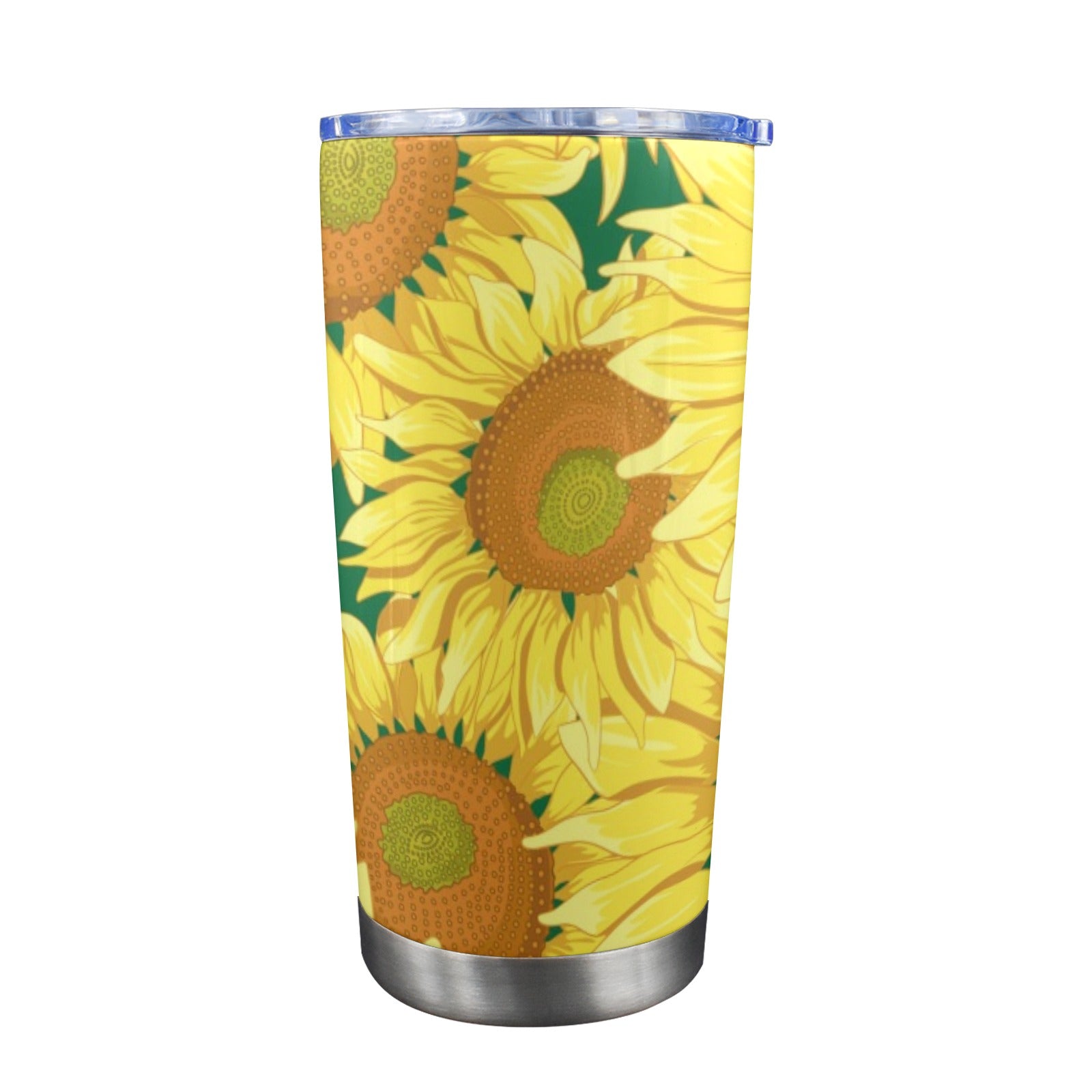 Sunflowers - 20oz Travel Mug with Clear Lid Clear Lid Travel Mug