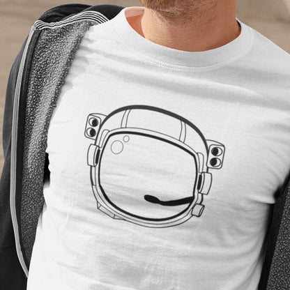 Astronaut Helmet - Mens T-Shirt Mens T-shirt Mens Space