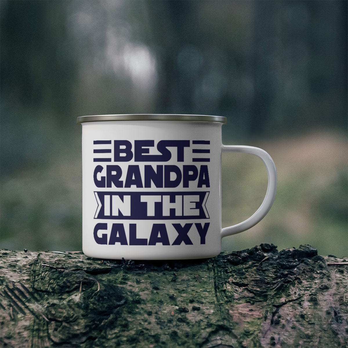 Best Grandpa In The Galaxy - Enamel Mug Enamel Mug Dad