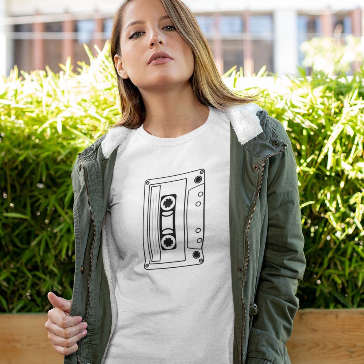 Cassette - Women's T-shirt Womens T-shirt Music Retro Womens