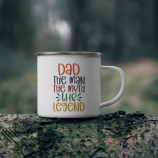 Dad, The Man, The Myth, The Legend - Enamel Mug Enamel Mug Dad