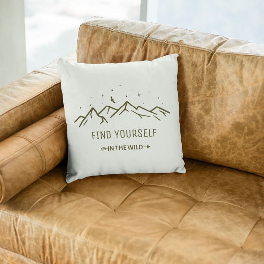 Find Yourself In The Wild - 100% Linen Cushion Cover Linen Cushion Cover Summer