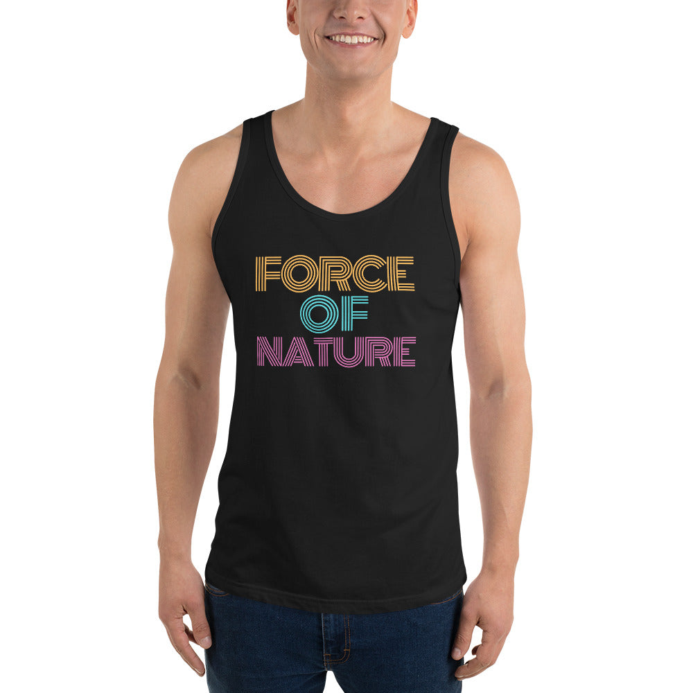 Force Of Nature - Mens Singlet Top Mens Singlet Top Fitness Mens