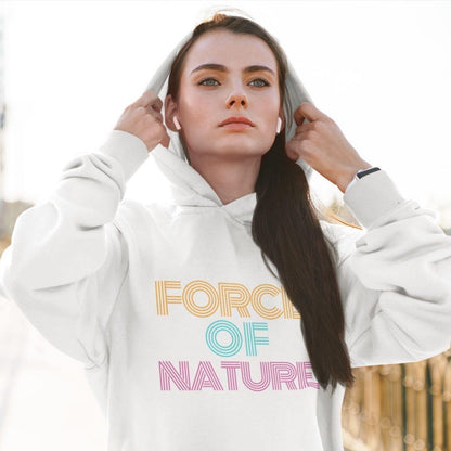 Force Of Nature - Pocket Hoodie Sweatshirt Hoodie Mens Womens
