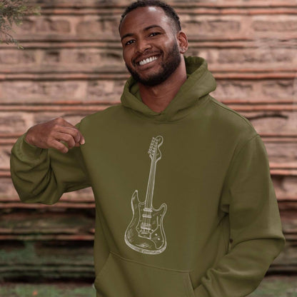 Guitar - Pocket Hoodie Sweatshirt Hoodie Mens Music Womens