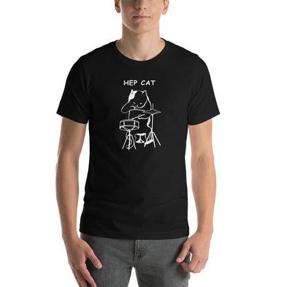 Hep Cat - Mens T-Shirt Mens T-shirt Funny Mens Music