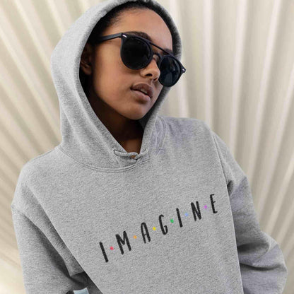 Imagine - Pocket Hoodie Sweatshirt Hoodie Mens Womens
