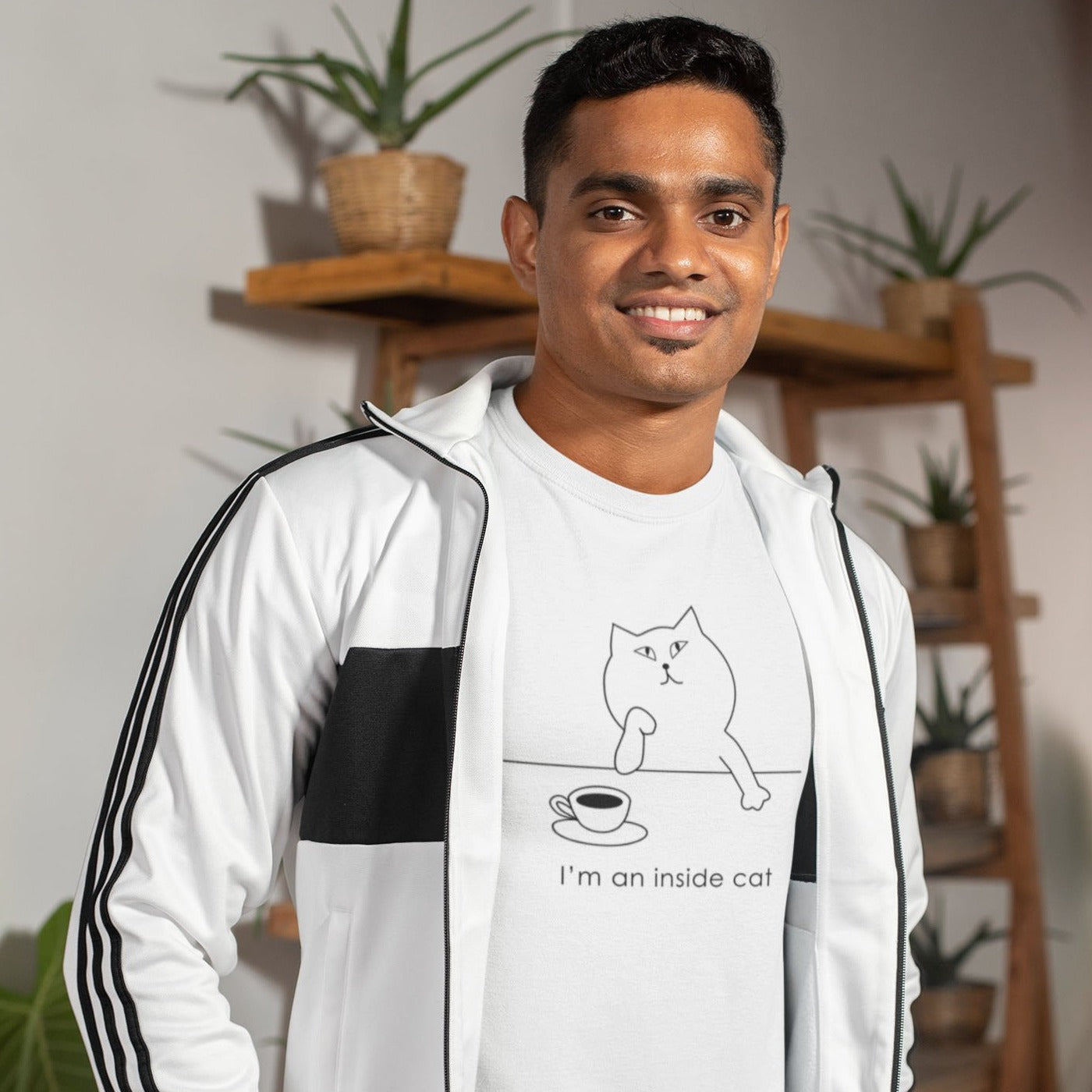 I'm An Inside Cat - Mens T-Shirt Mens T-shirt animal Funny Mens