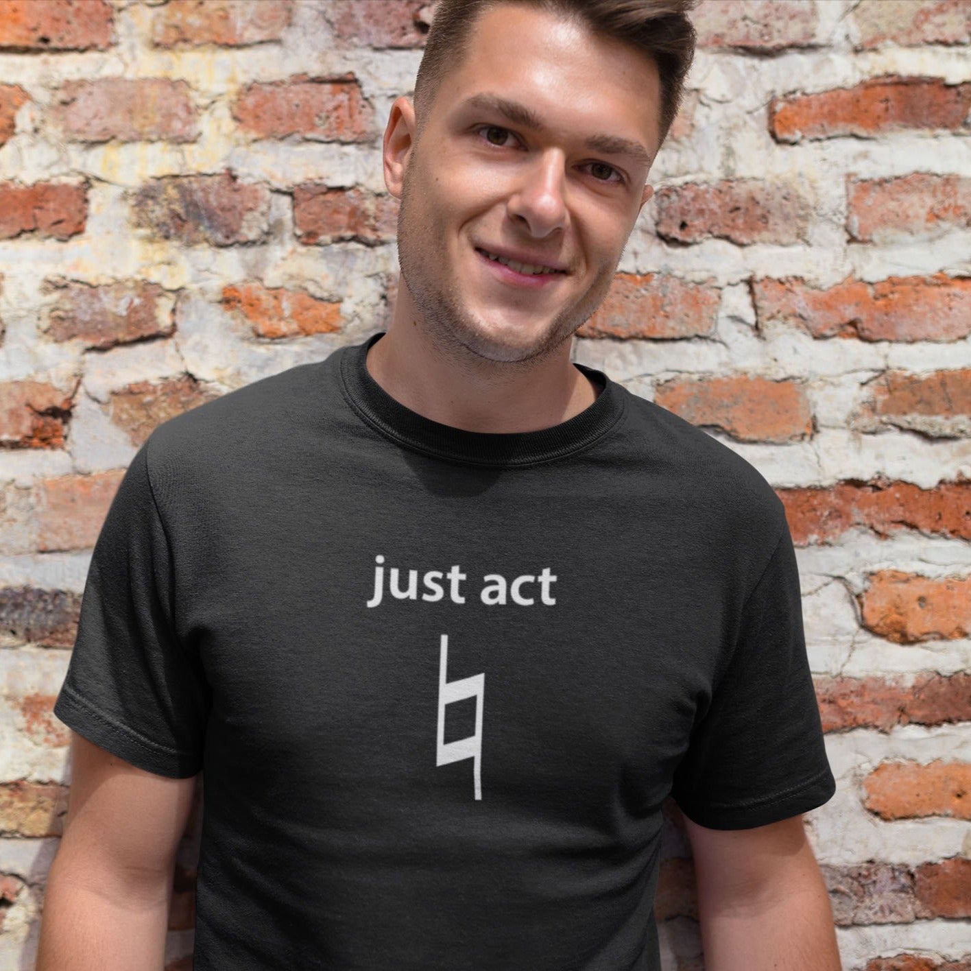 Just Act Natural - Mens T-Shirt Mens T-shirt Funny Mens Music