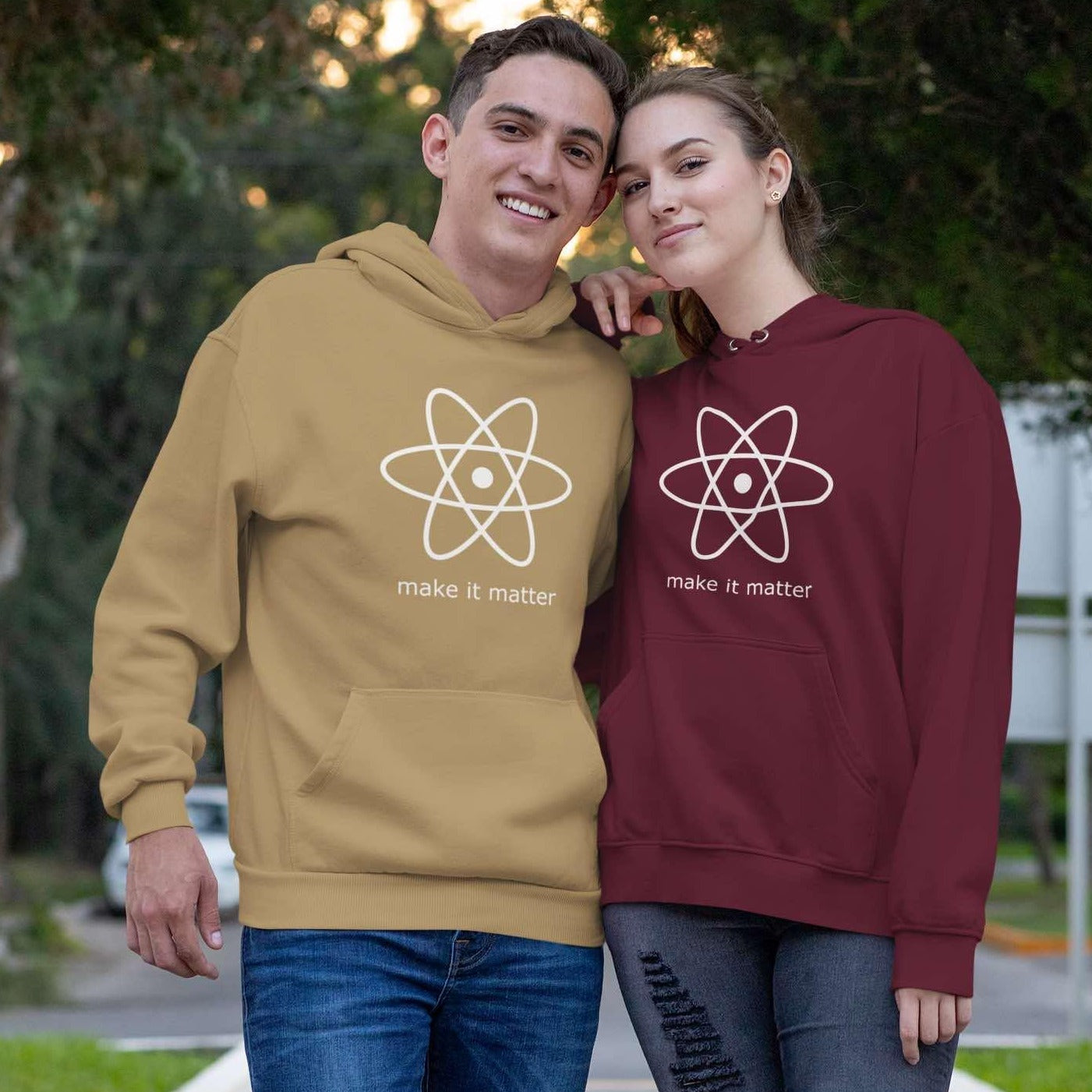 Make It Matter - Pocket Hoodie Sweatshirt Hoodie Mens Science Womens