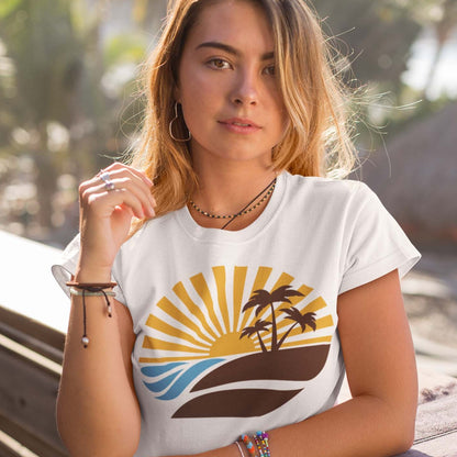 Vintage Surf - Women's T-shirt Womens T-shirt Retro Summer Womens