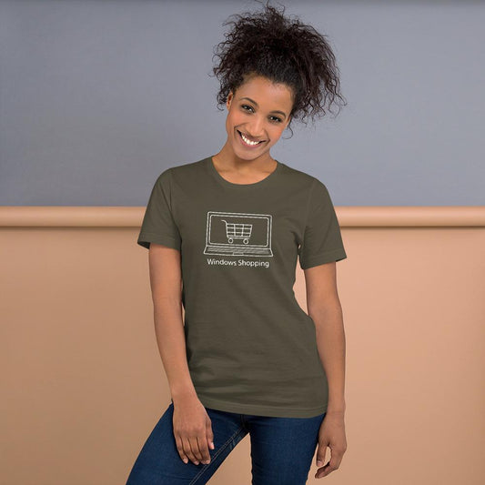 Windows Shopping - Women's T-shirt Womens T-shirt Funny Womens