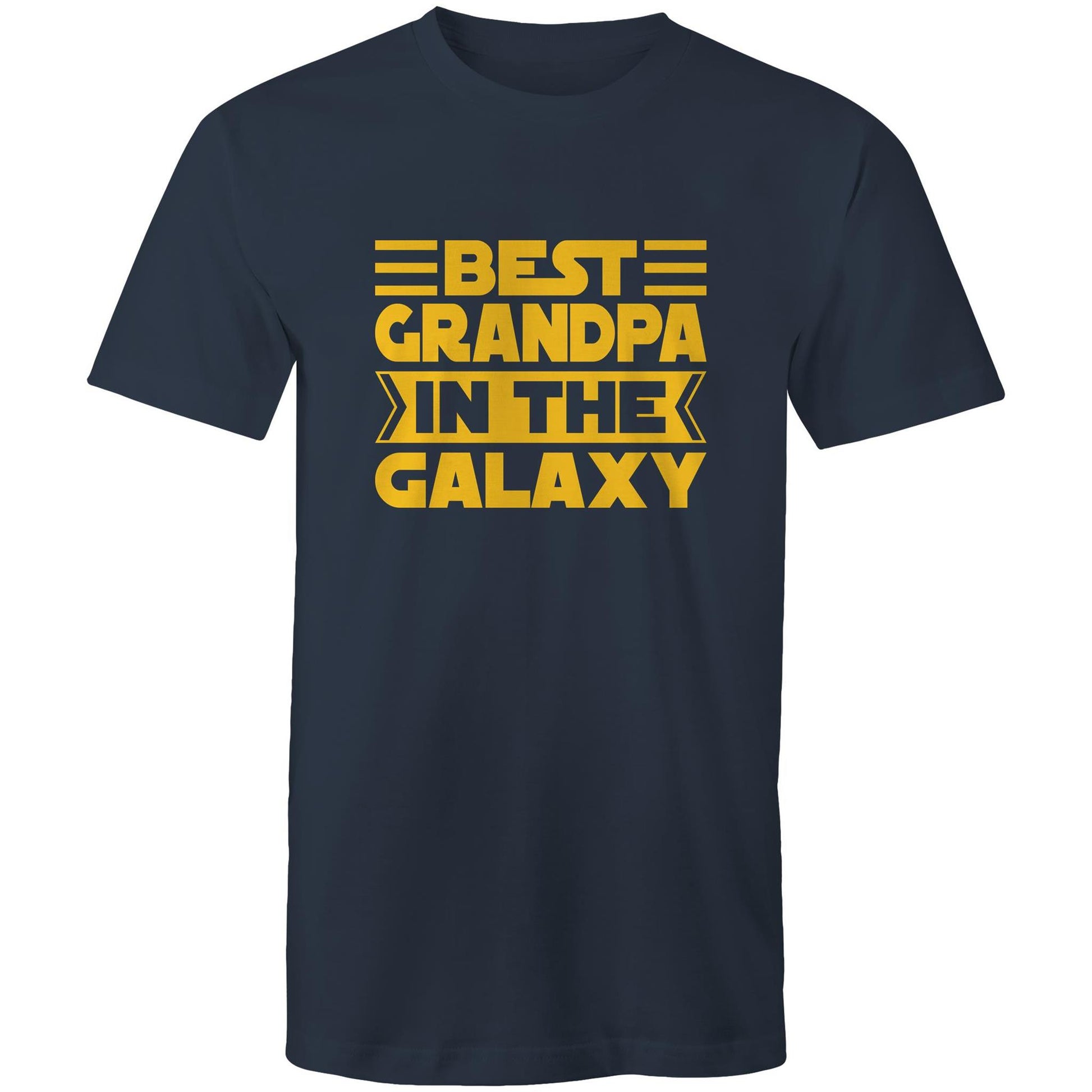 Best Grandpa In The Galaxy - Mens T-Shirt Navy Mens T-shirt Dad