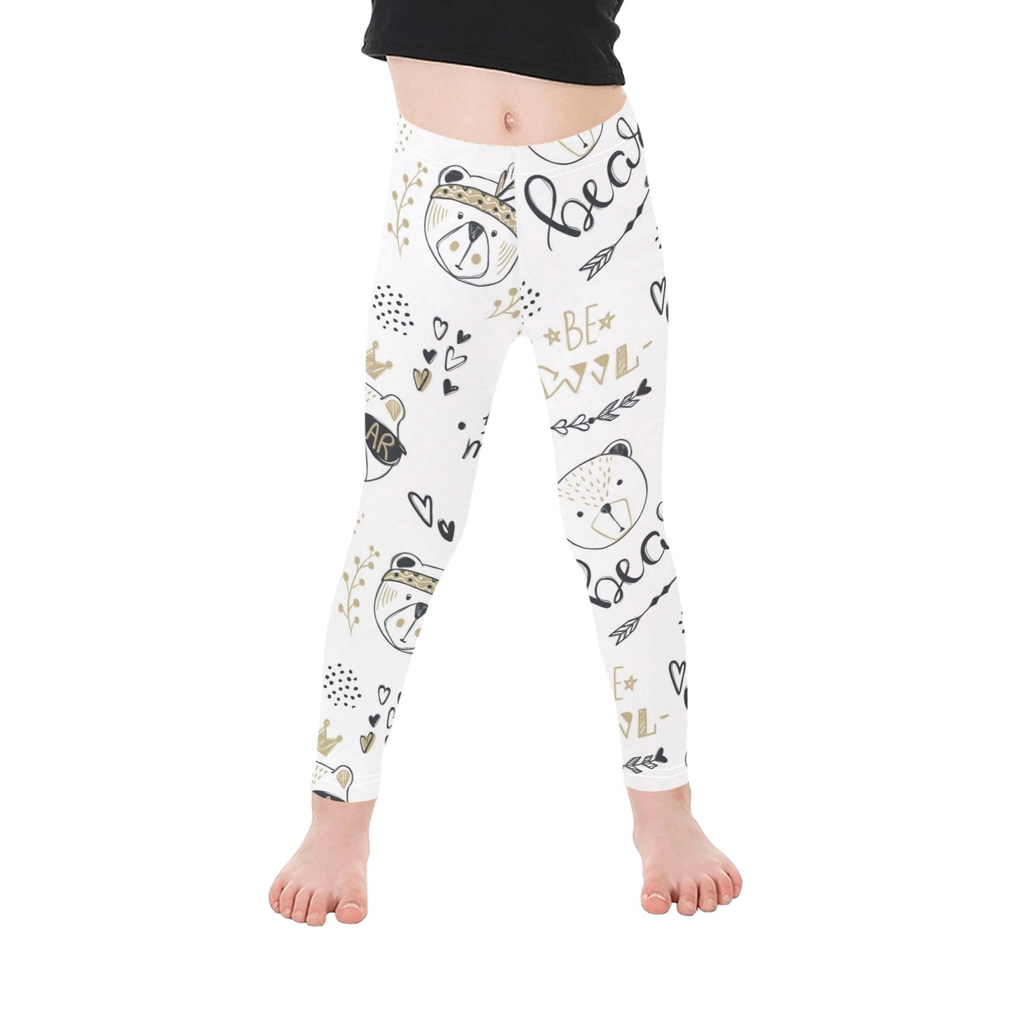 Bears - Kid's Ankle Length Leggings Kids Leggings