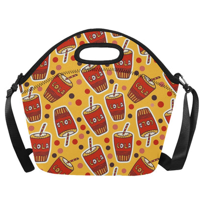 Cola - Neoprene Lunch Bag/Large Neoprene Lunch Bag/Large Food Printed Offshore