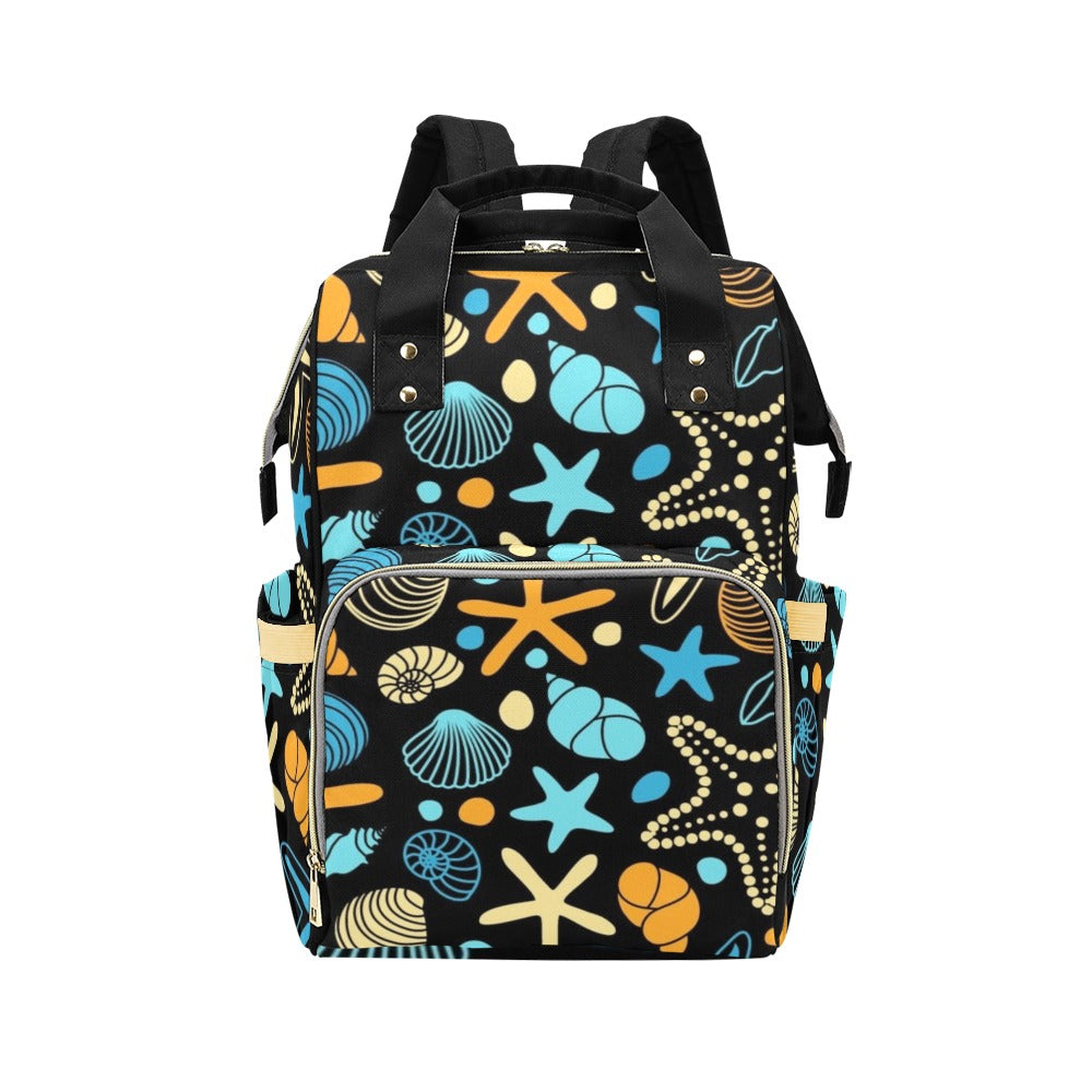 Starfish And Shells - Multi-Function Backpack Multifunction Backpack