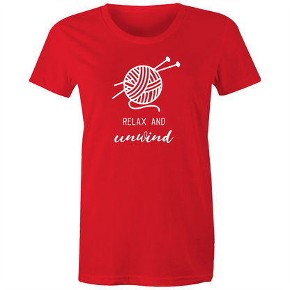 Relax and Unwind - Women's T-shirt Red Womens T-shirt Womens