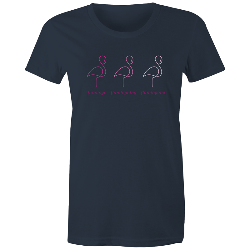 Flamingo - Women's T-shirt Navy Womens T-shirt animal Womens