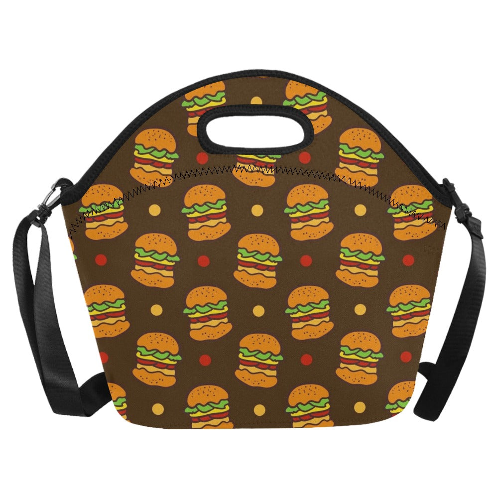 Burgers - Neoprene Lunch Bag/Large Neoprene Lunch Bag/Large Food