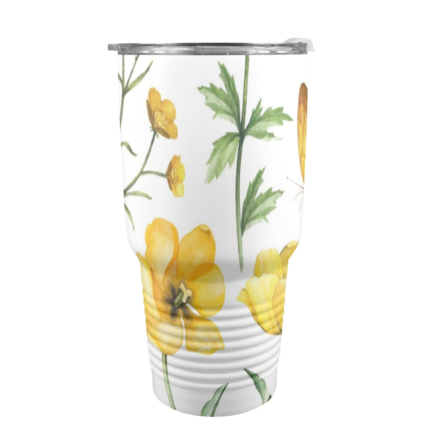 Yellow Flowers - 30oz Insulated Stainless Steel Mobile Tumbler 30oz Insulated Stainless Steel Mobile Tumbler Plants