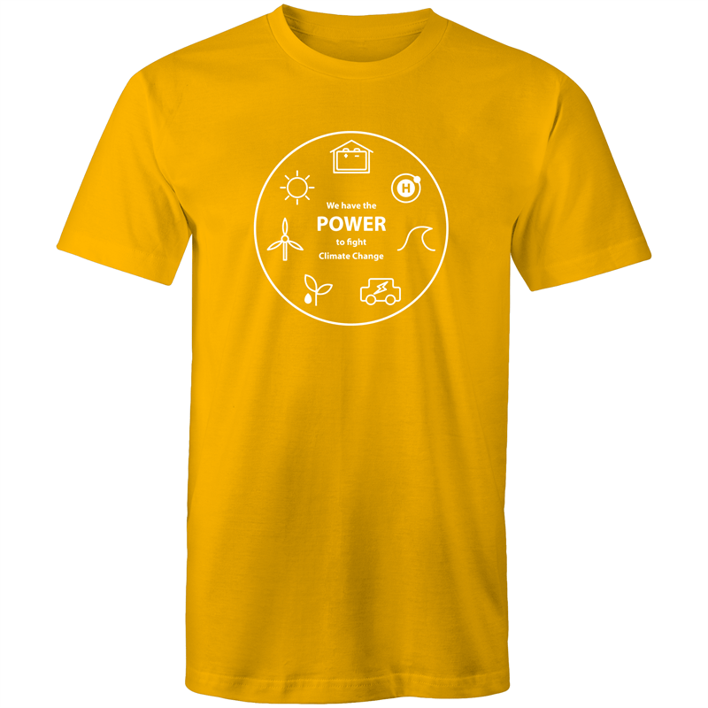 We Have The Power - Mens T-Shirt Gold Mens T-shirt Environment Mens Science