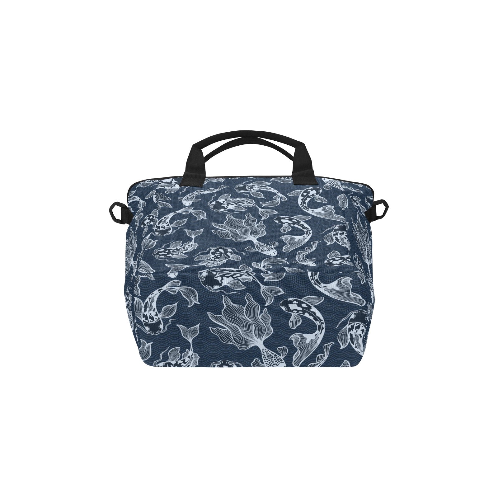 Blue Fish - Tote Bag with Shoulder Strap Nylon Tote Bag