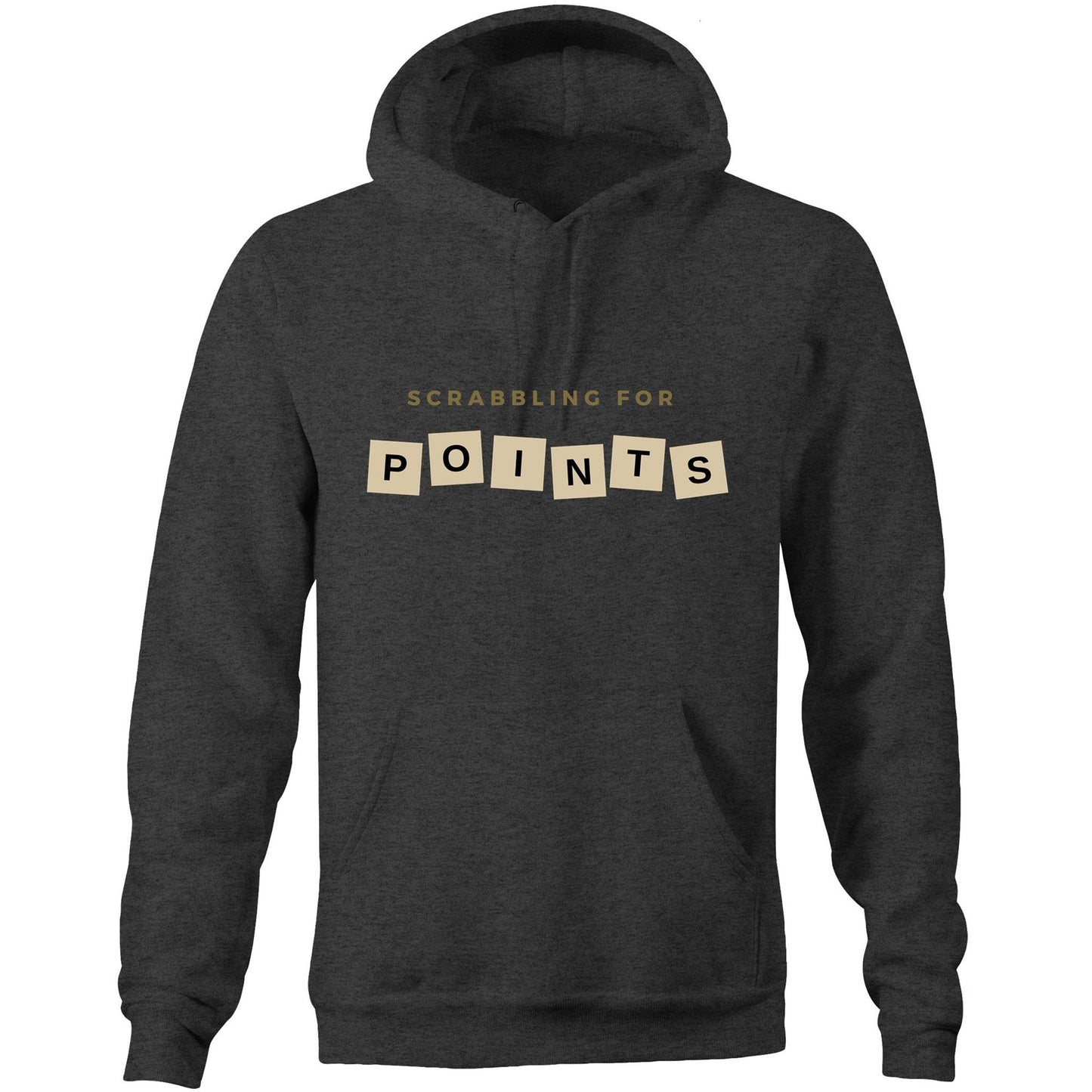 Scrabbling For Points - Pocket Hoodie Sweatshirt Asphalt Marle Hoodie Games