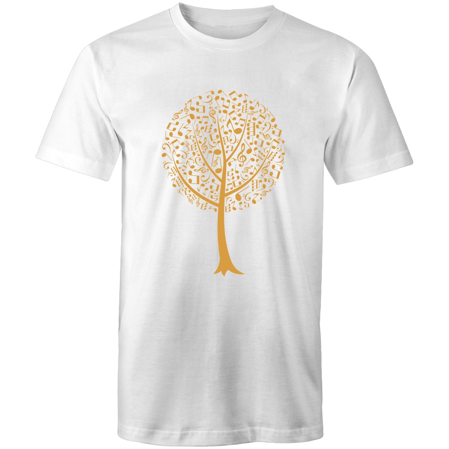 Music Tree - Mens T-Shirt White Mens T-shirt Mens Music Plants