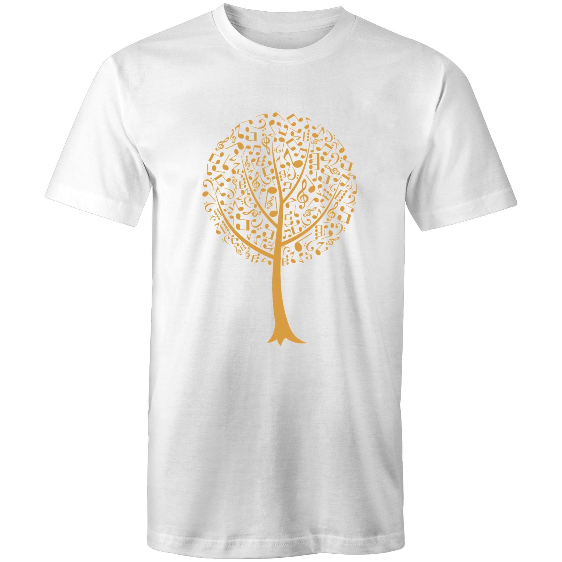 Music Tree - Mens T-Shirt White Mens T-shirt Mens Music Plants